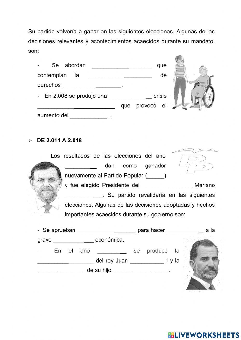 Los gobiernos de la Democracia