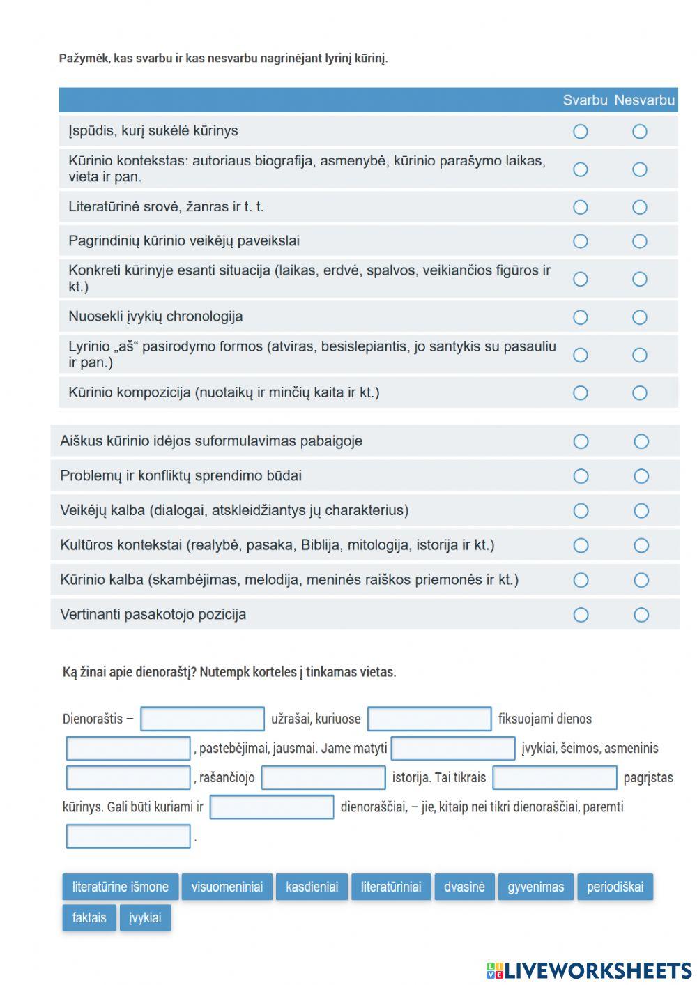 1 skyriaus „Kovų už laisvę įprasminimas lietuvių dainose“ apibendrinimas