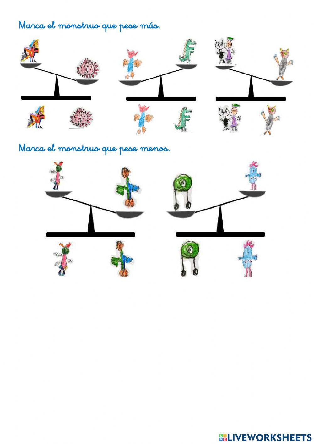 Sumas de tres números y peso