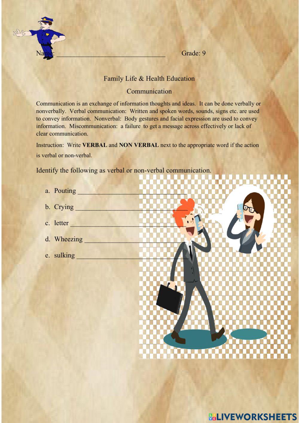 Communication Verbal-non verbal