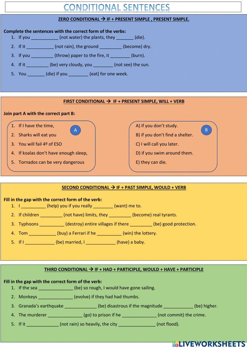 Conditional sentences