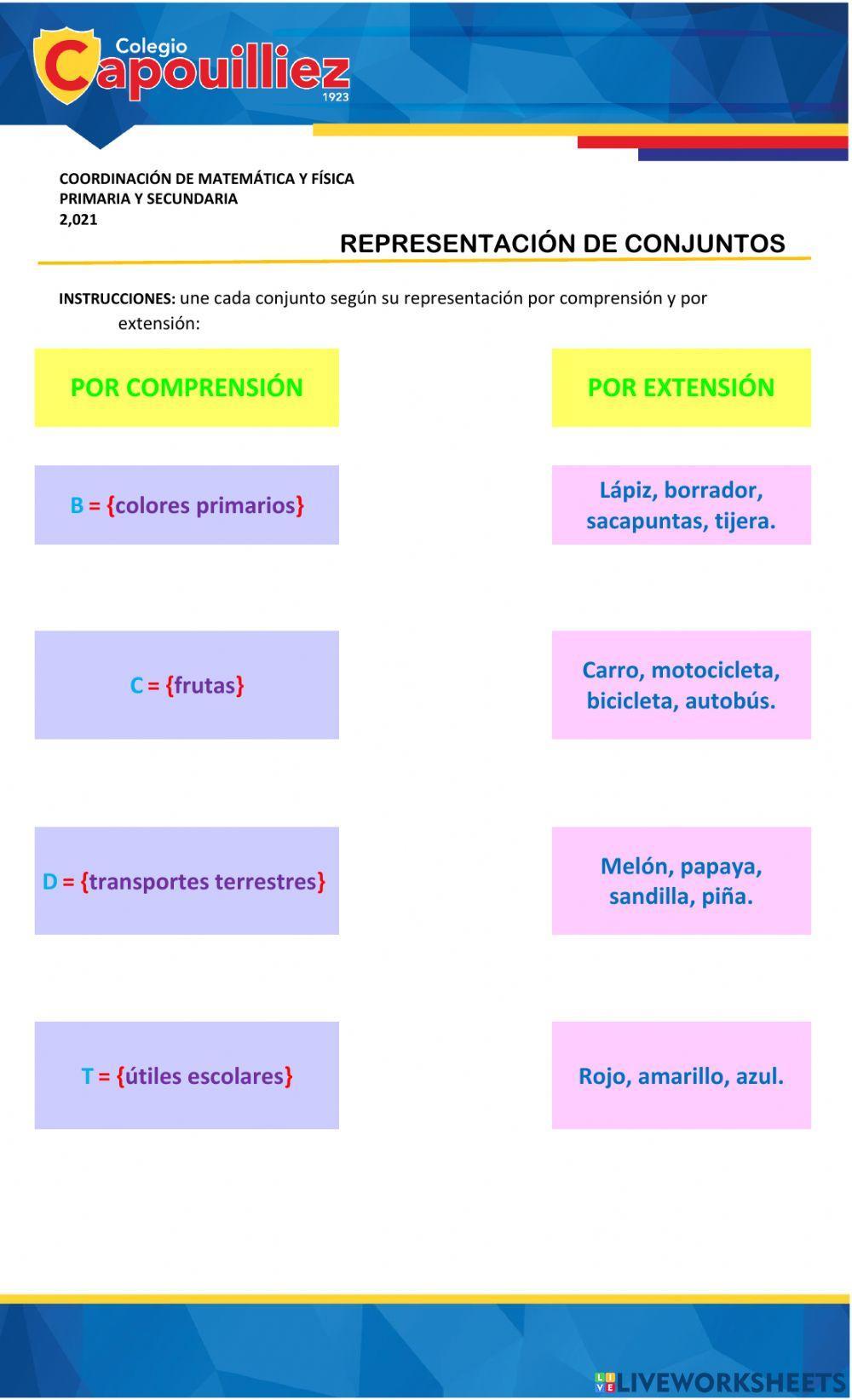 Representación de Conjuntos