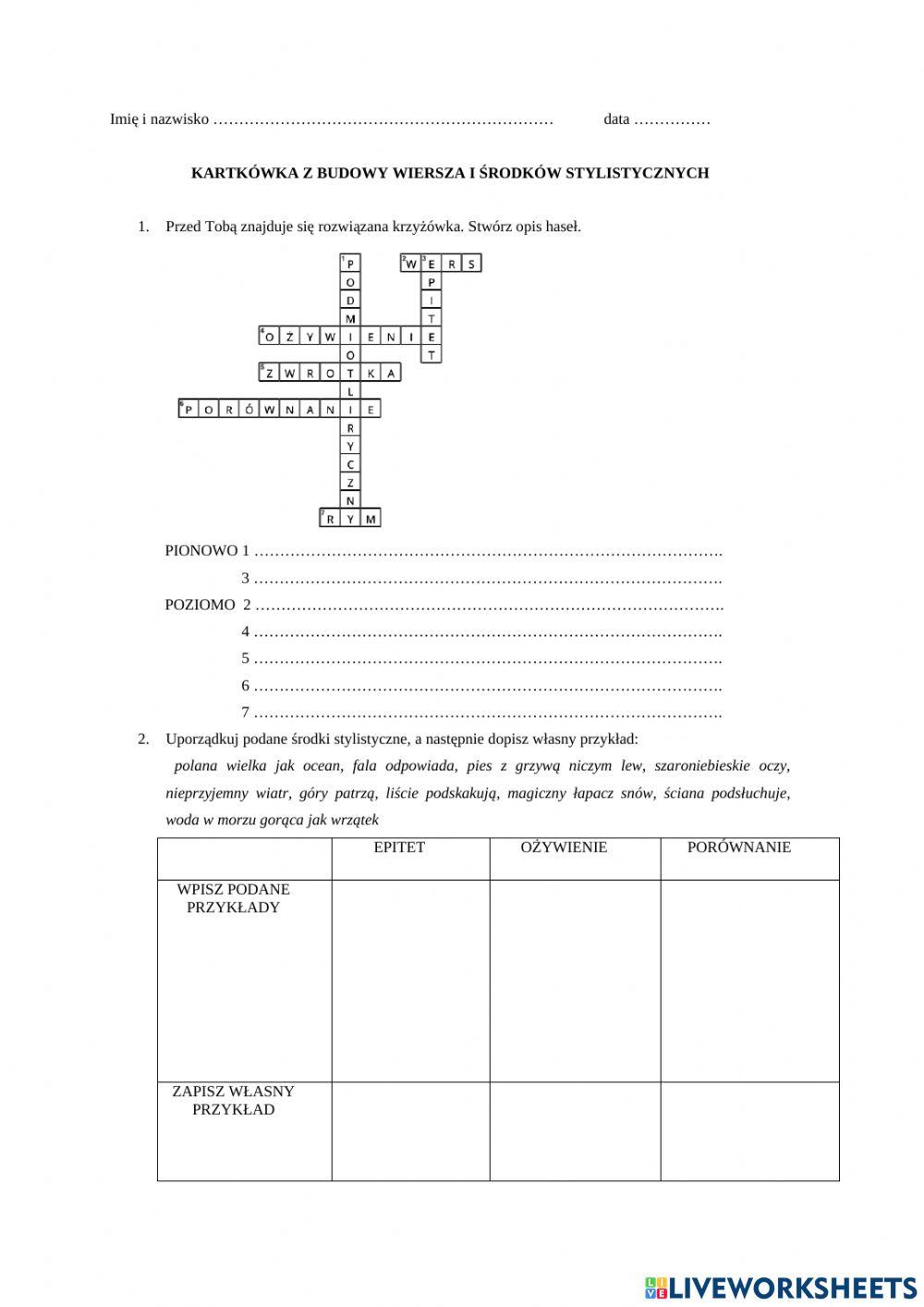 Środki stylistyczne