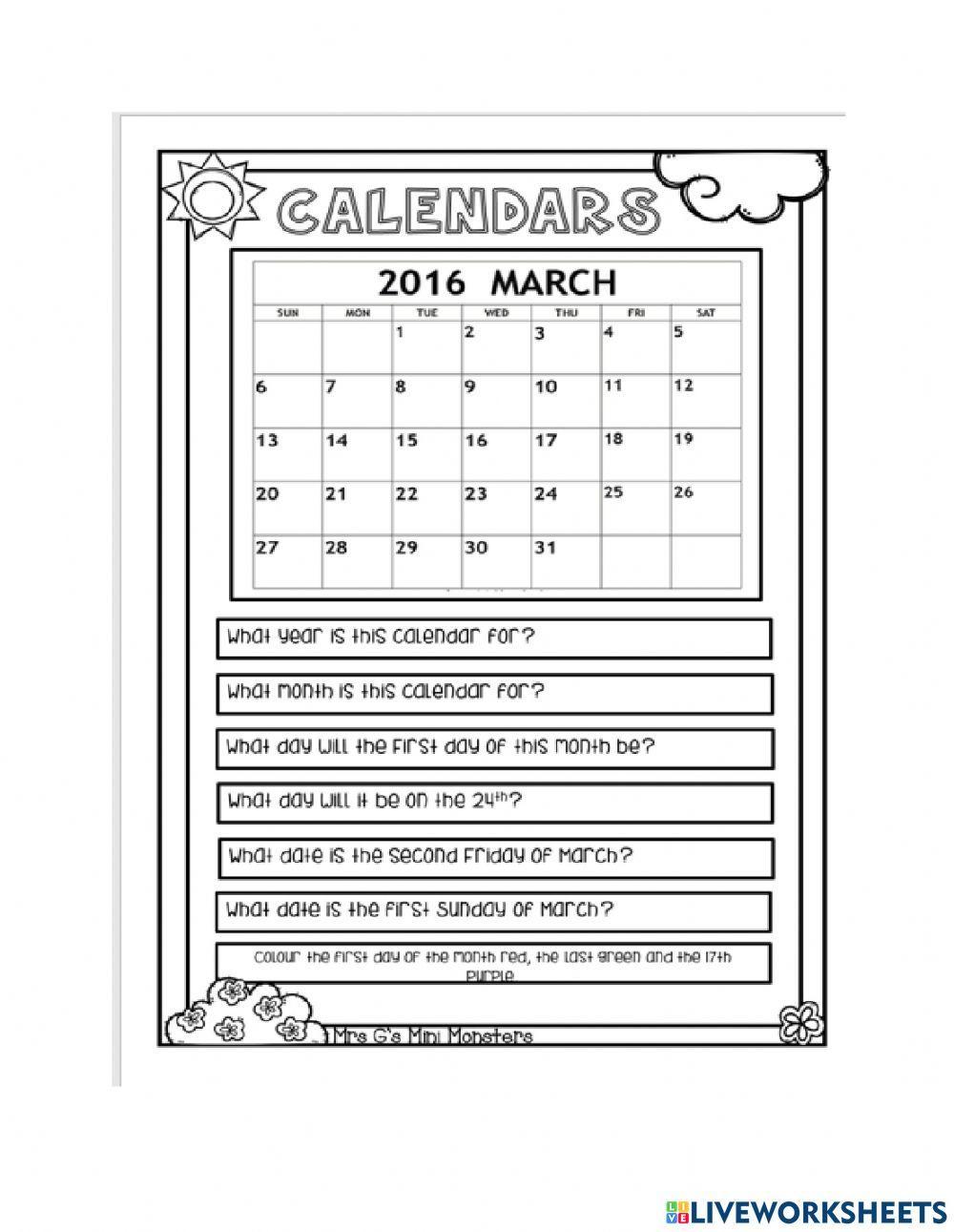 Reading the Calendar