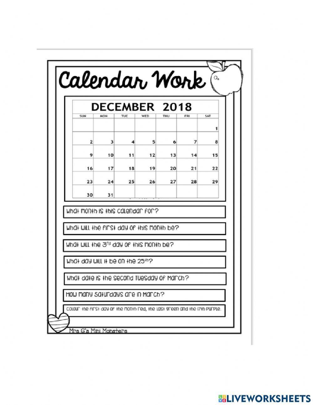 Reading the Calendar