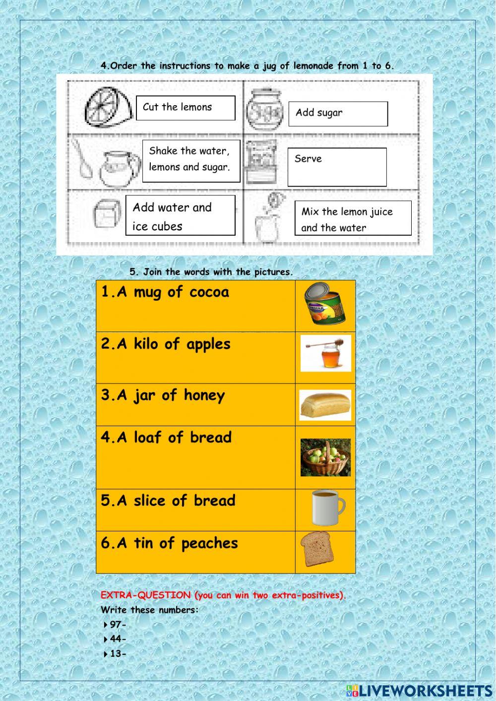 Eat your peas-exam unit 2