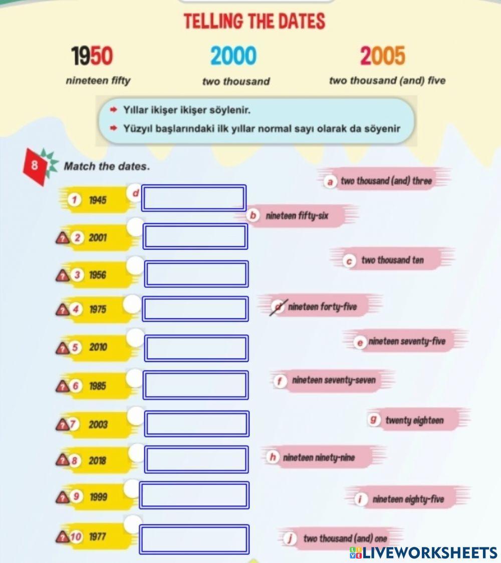 Telling the time Drag-Drop (Joyful) 6 U 6
