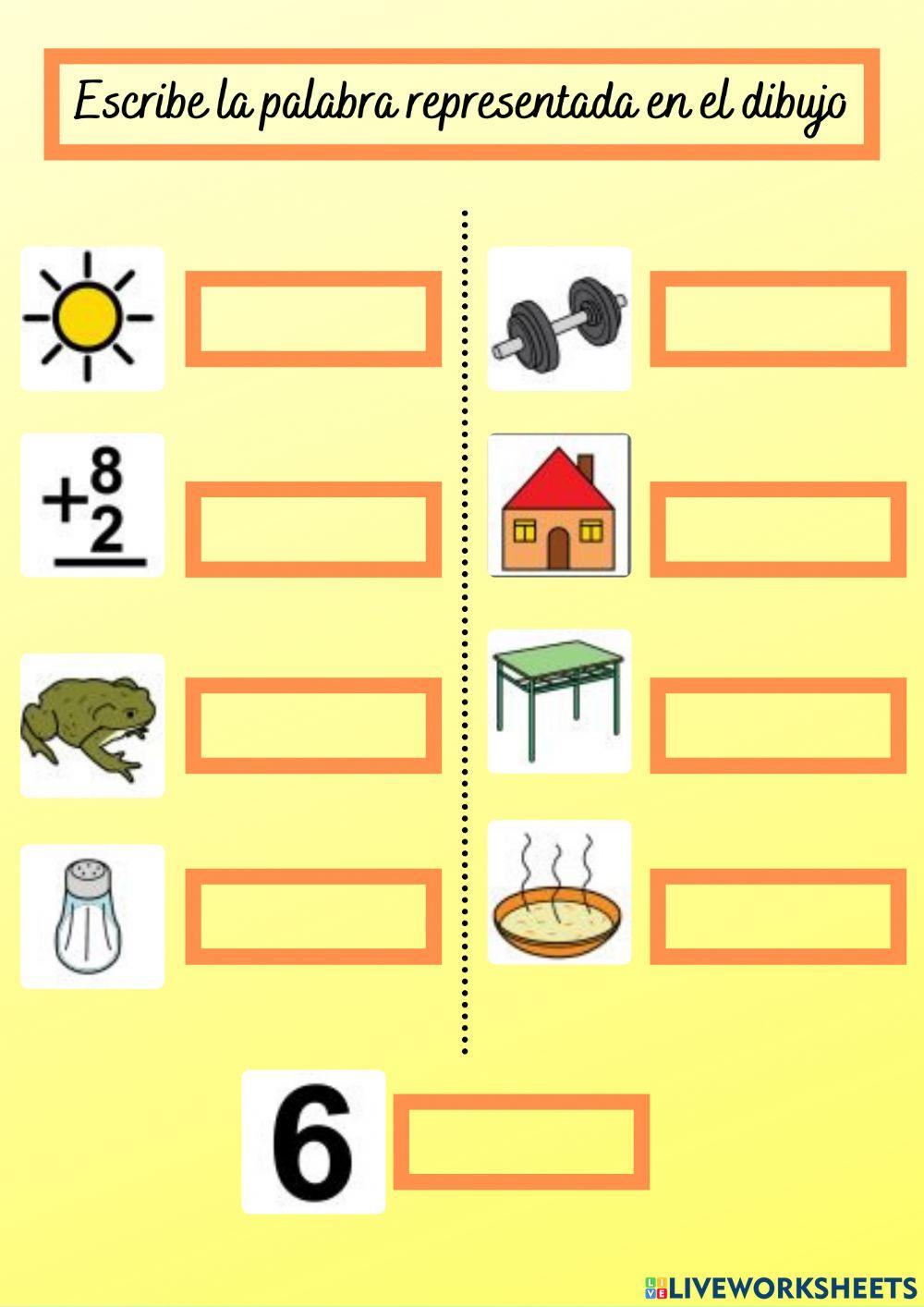 Palabras con el fonema -s-