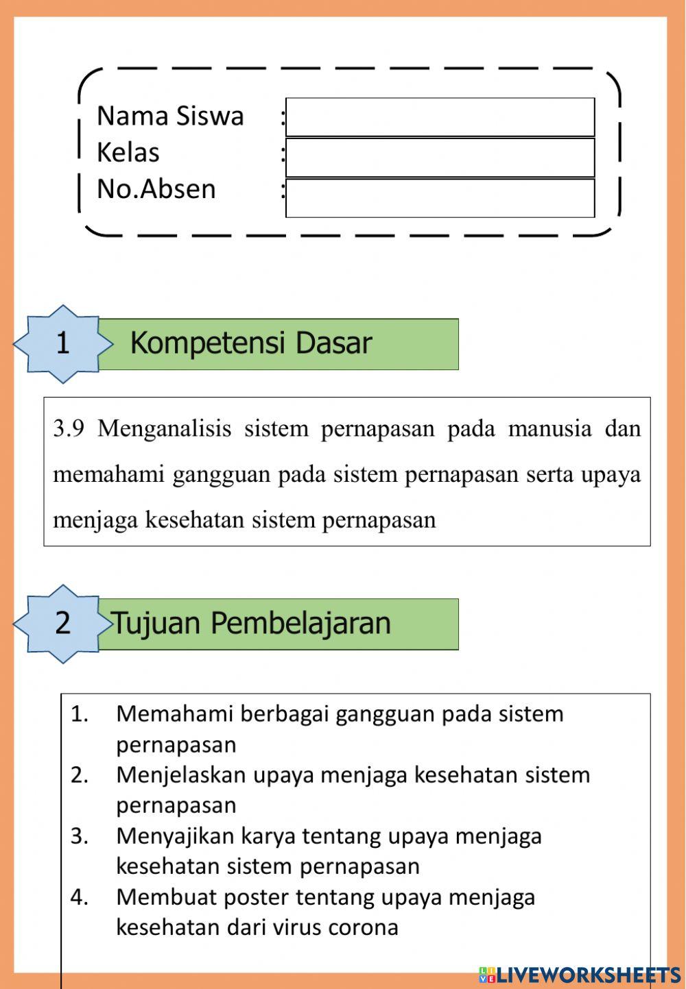 Lkpd - gangguan sistem pernapasan manusia