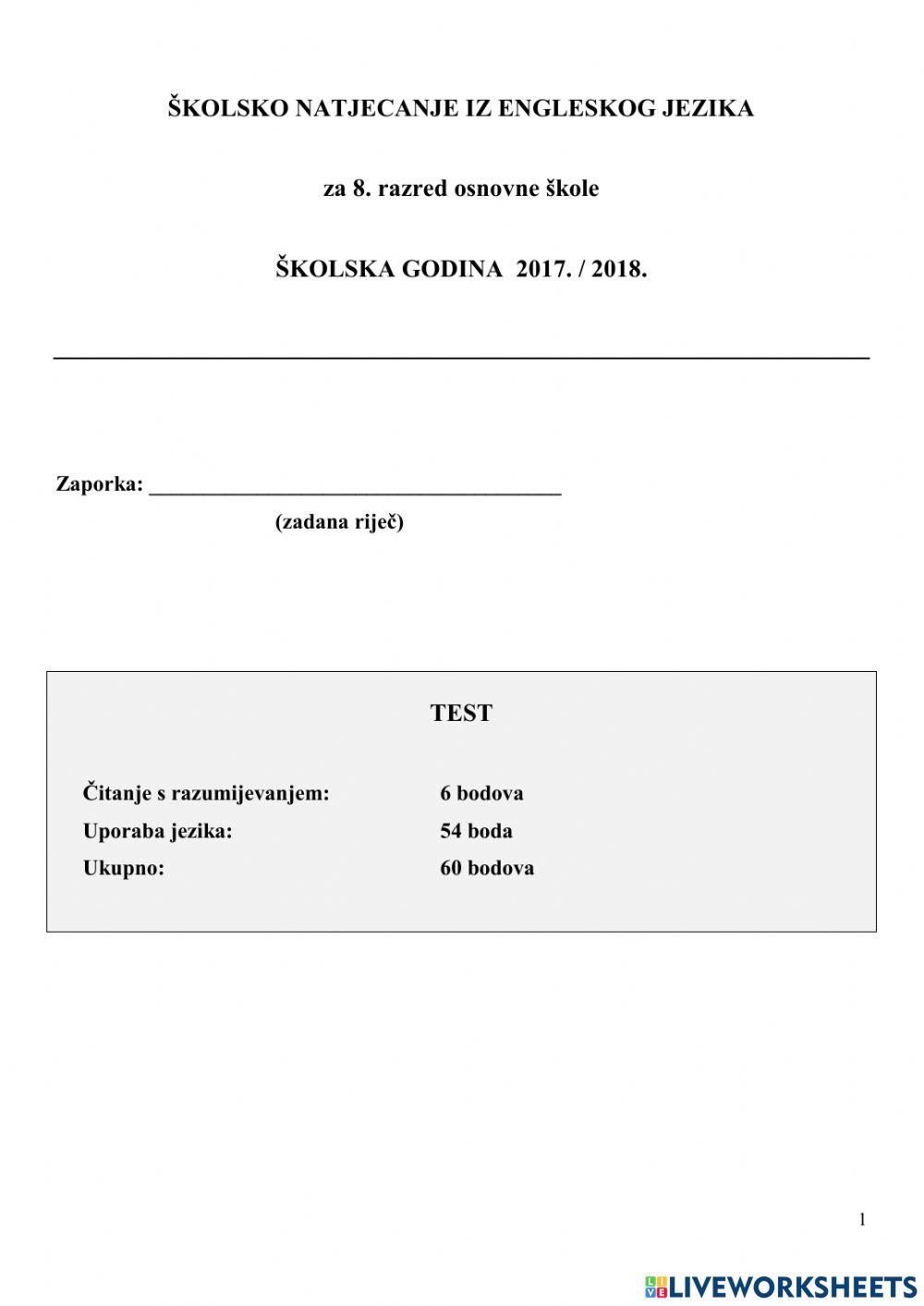 Engleski natjecanje 2017-2018