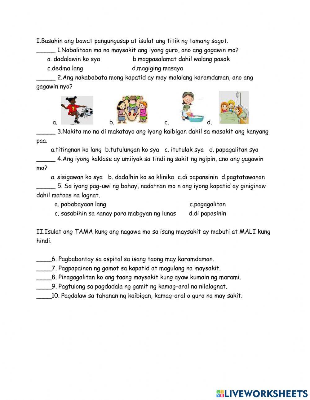 Pag aalaga sa maysakit