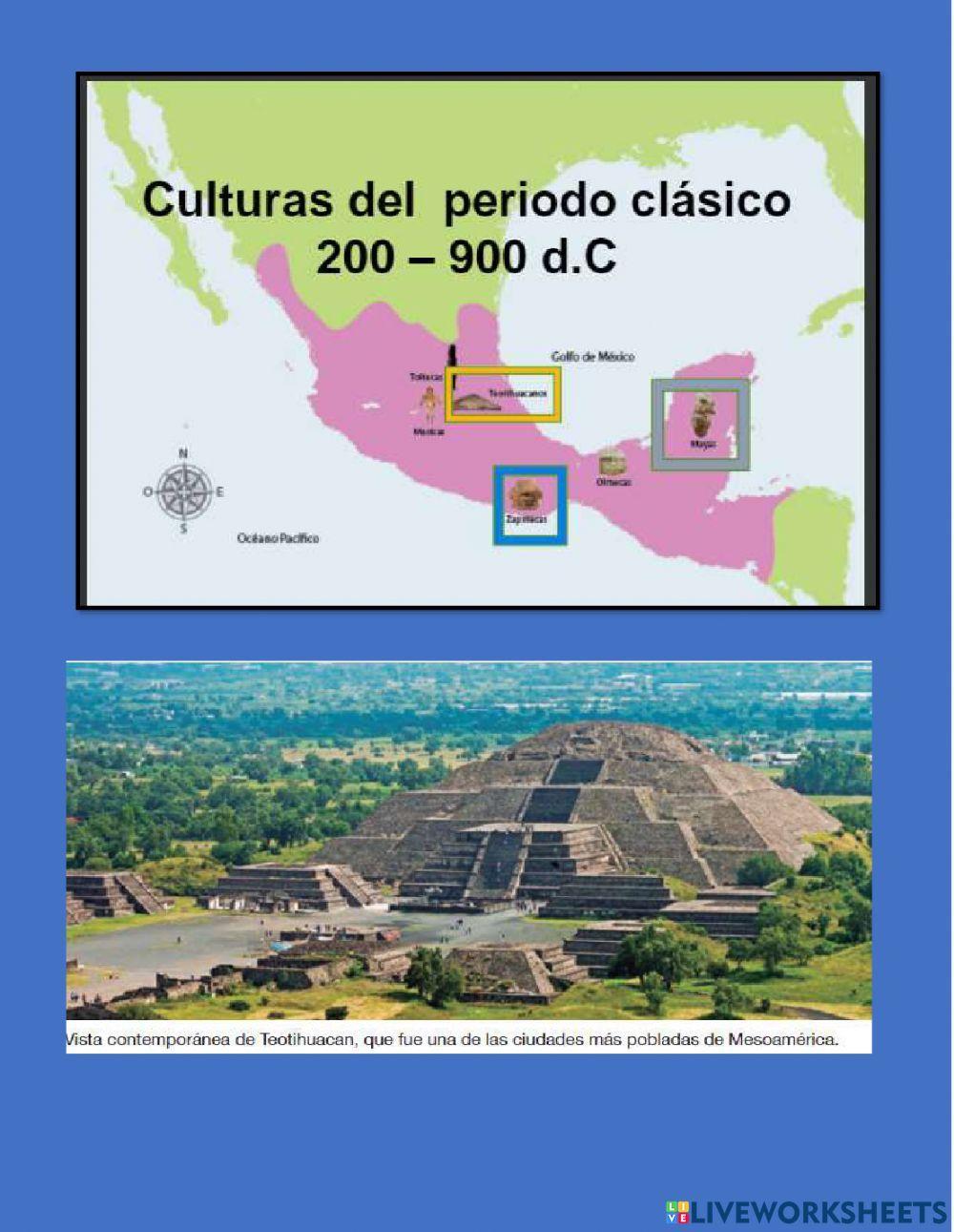 Período clásico: teotihuacanos, mayas, zapotecas