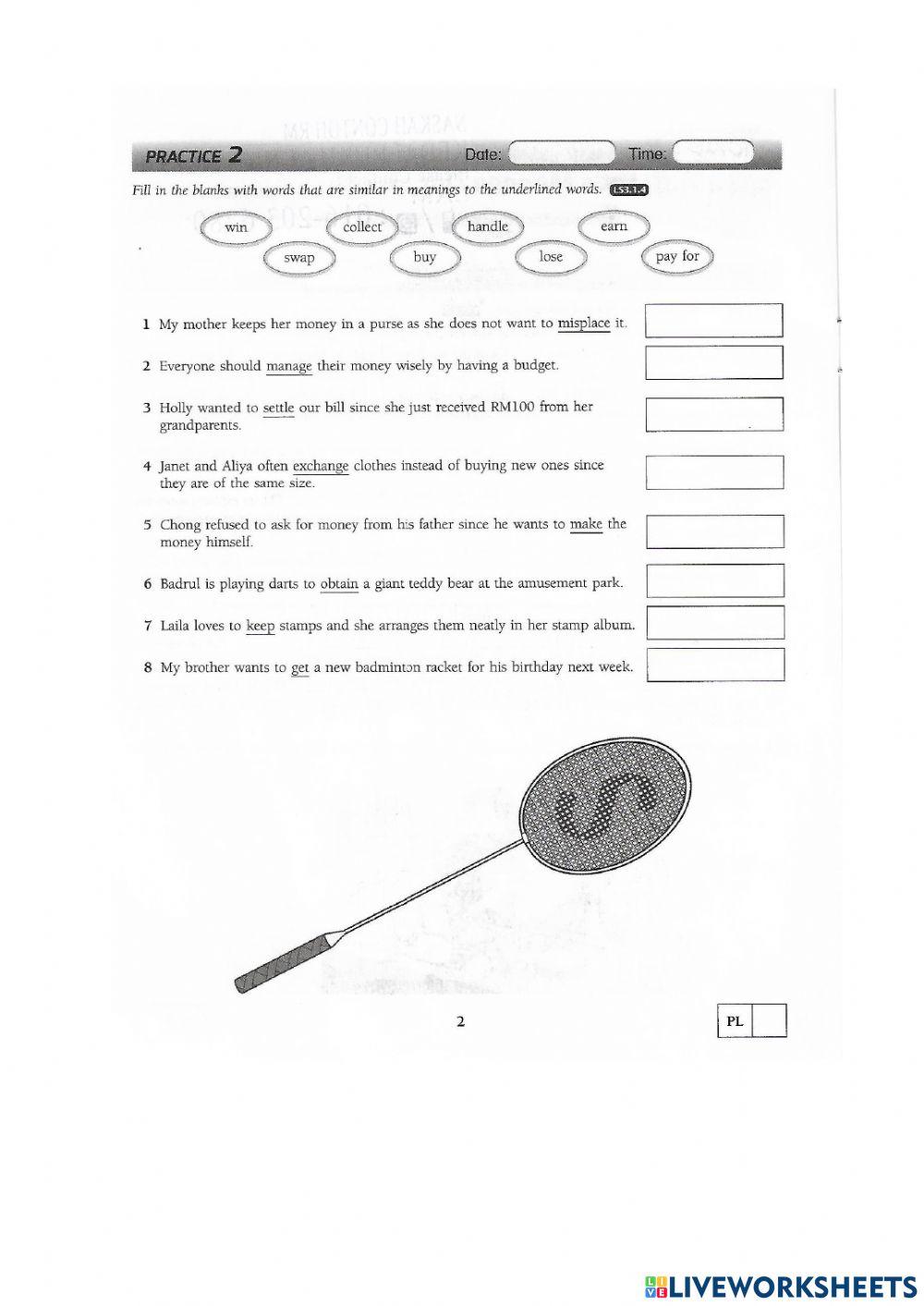 Money - vocabularies