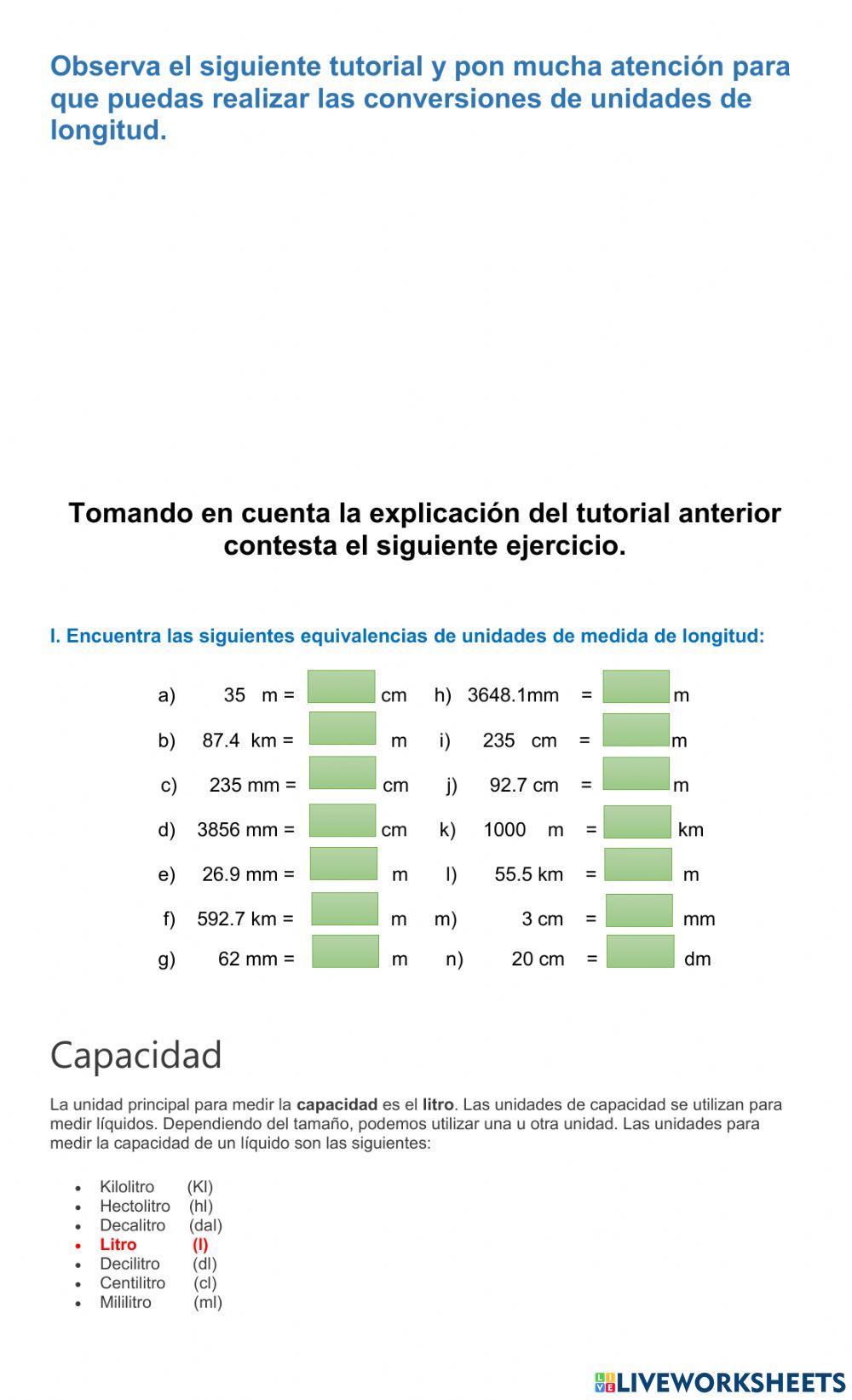 Resuelve problemas que implican conversiones en múltiplos y submúltiplos del metro, litro, kilogramo.