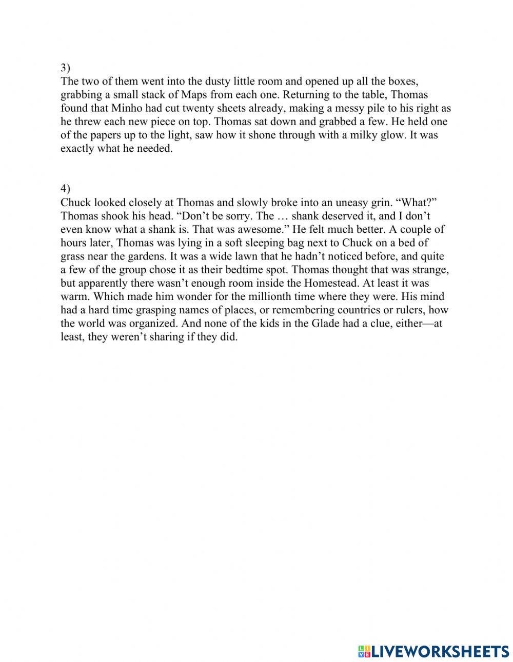 Commas, Quotes and Paragraphs Quiz