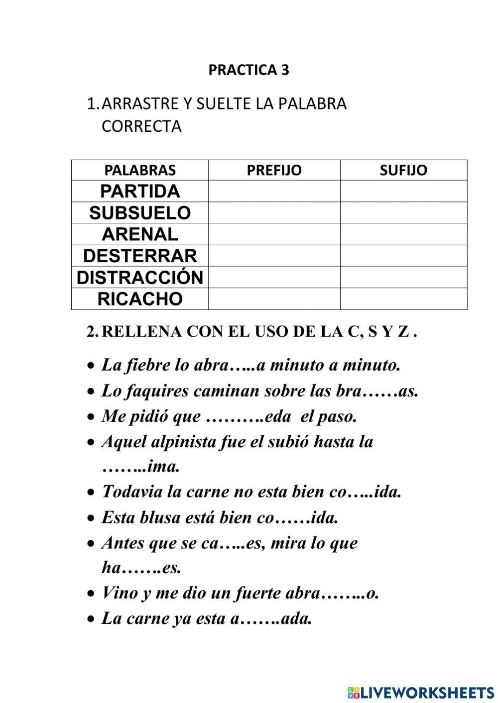 ORTOGRAFIA USO DE LA c,s,z