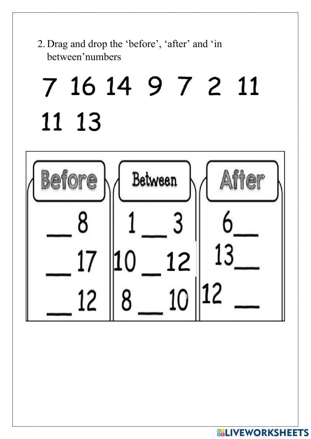 Feb (1st to 5th) Numeracy Live Worksheet online exercise for | Live ...
