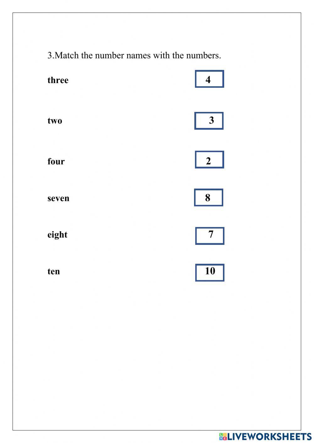 Feb (1st to 5th) Numeracy Live Worksheet online exercise for | Live ...