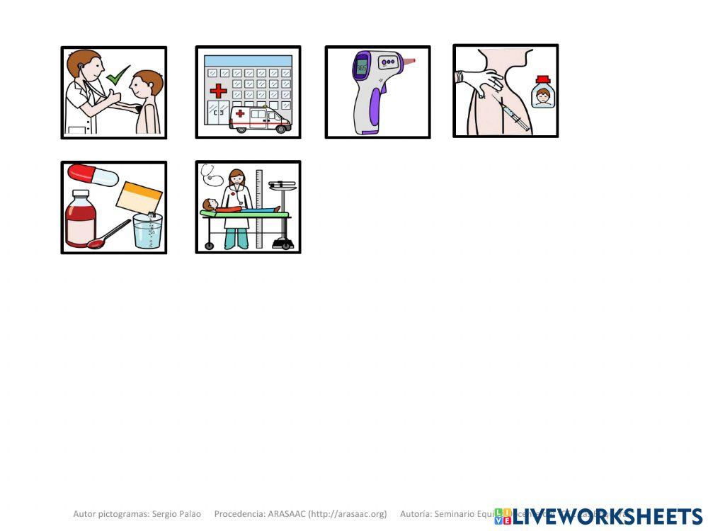 Material Teacch profesiones médico