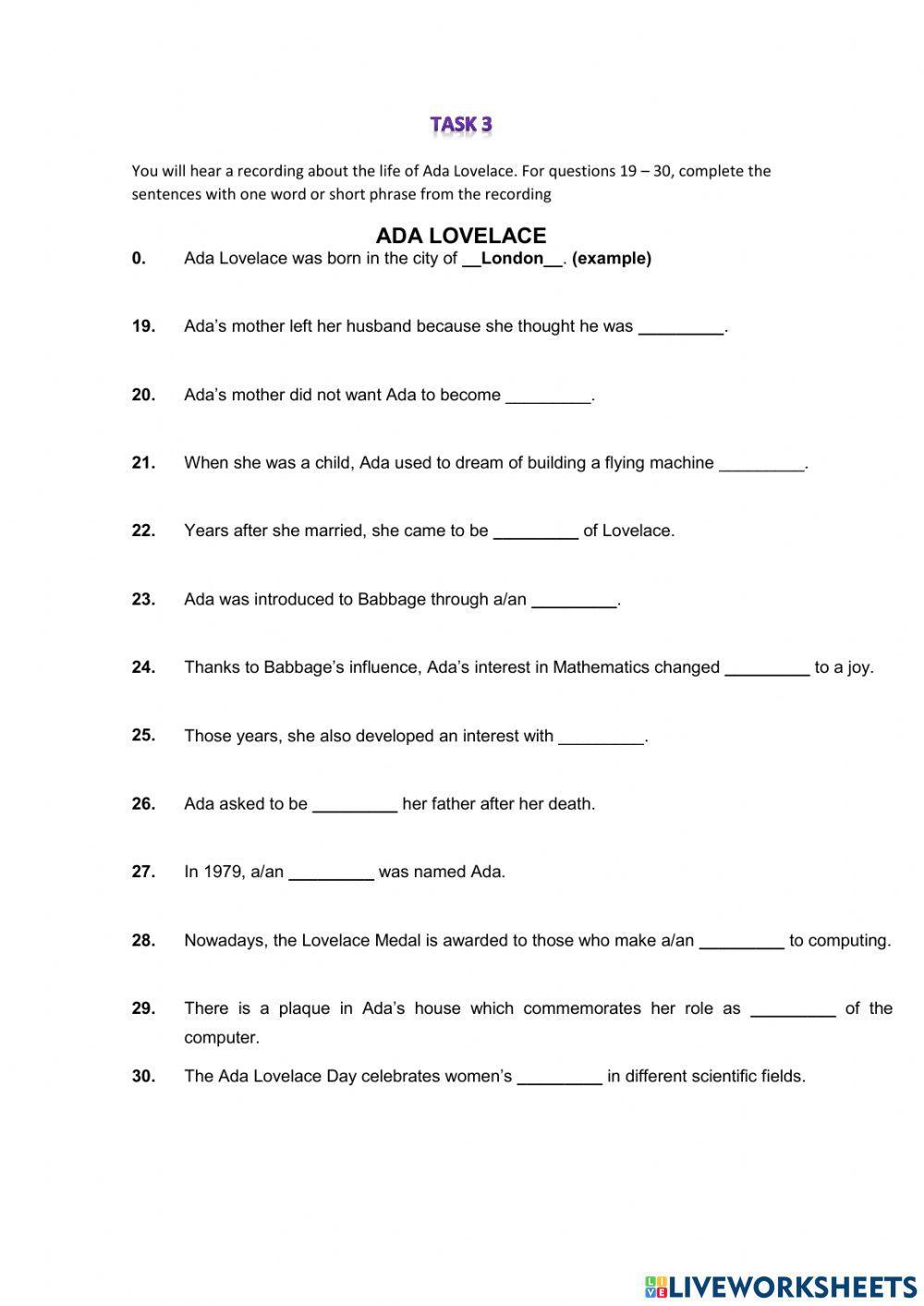 Listening topic 13 b2