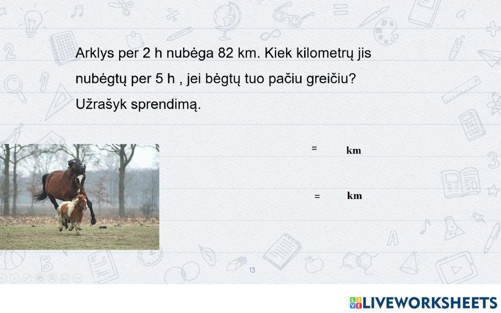 Greičio apskaičiavimas