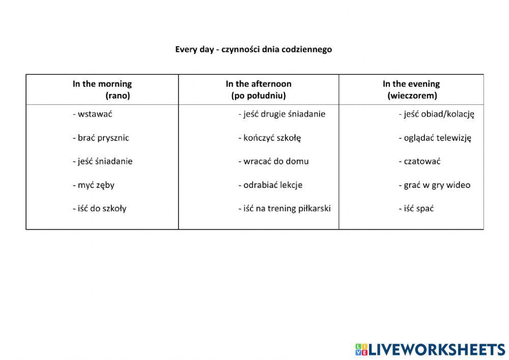 Every day Flash 4 Routines