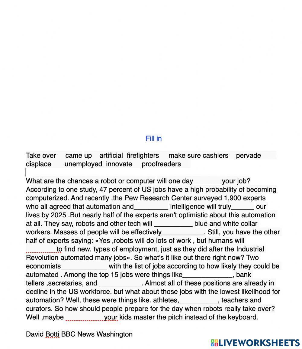 BBC newsWill robots take our jobs and if so which ones? BBC News