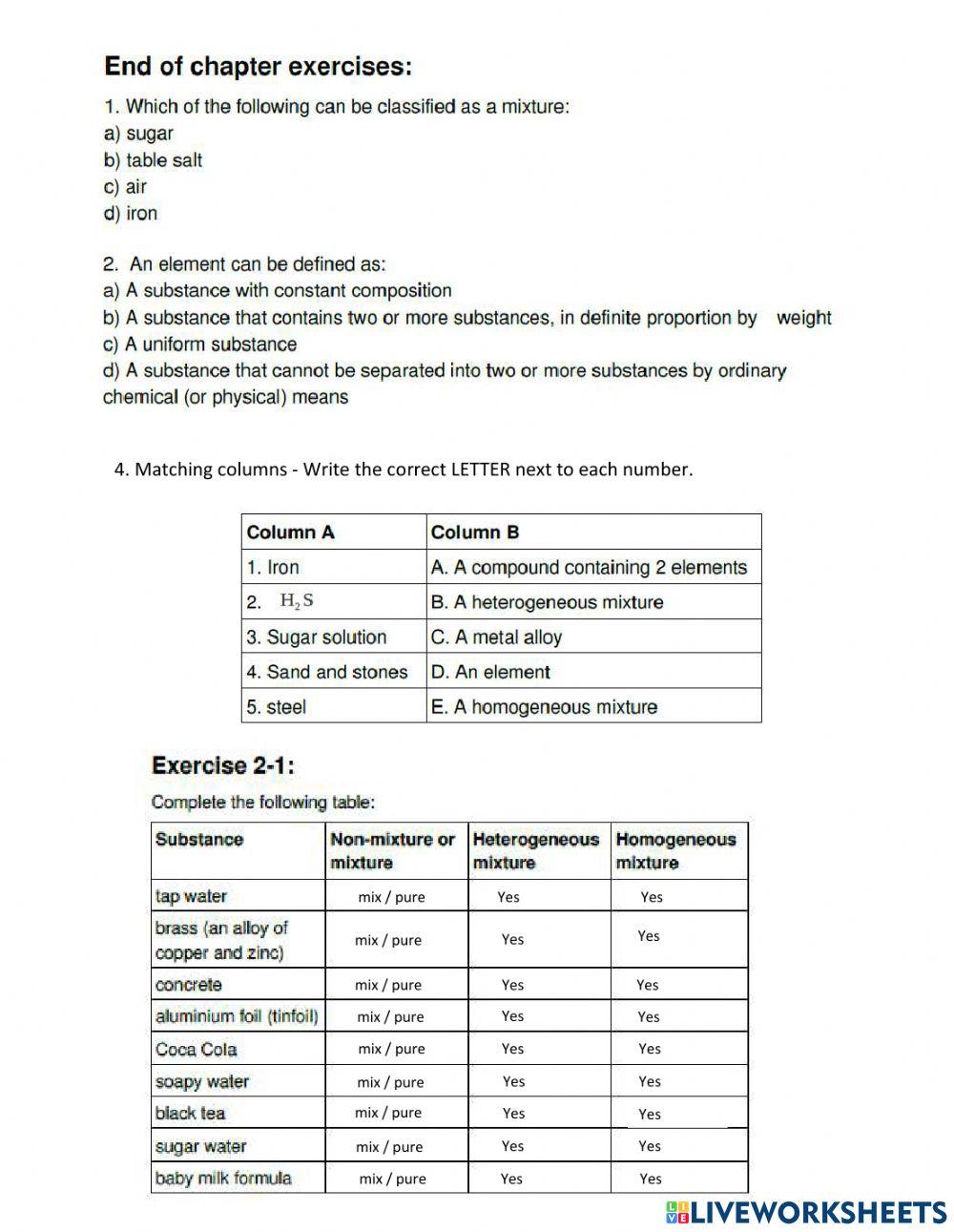 Matter & Materials 1