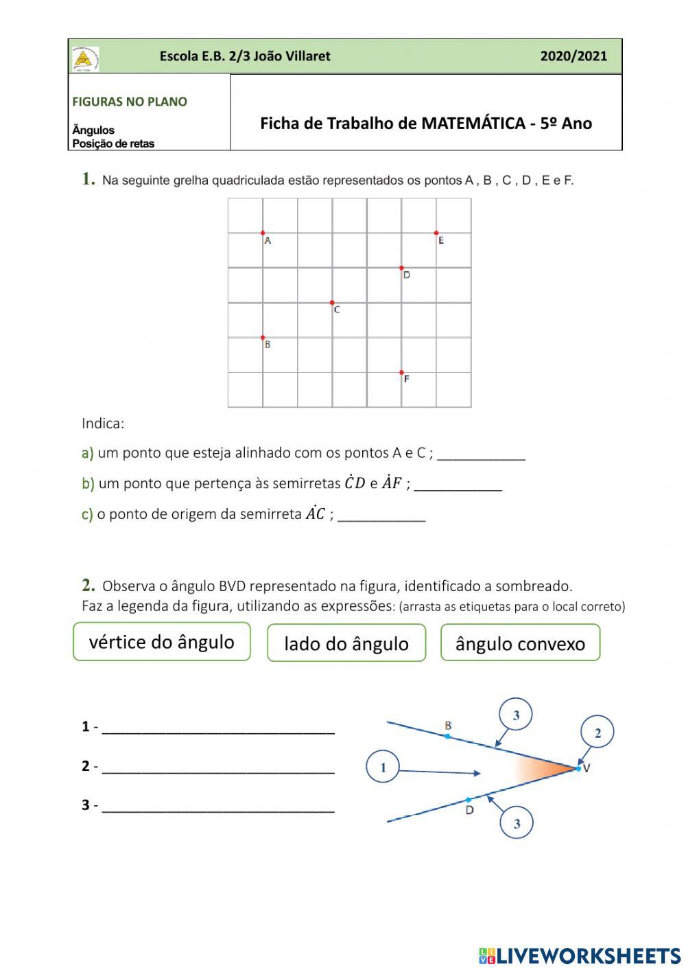 Quiz - Retas e Ângulos (5º ano APK for Android Download