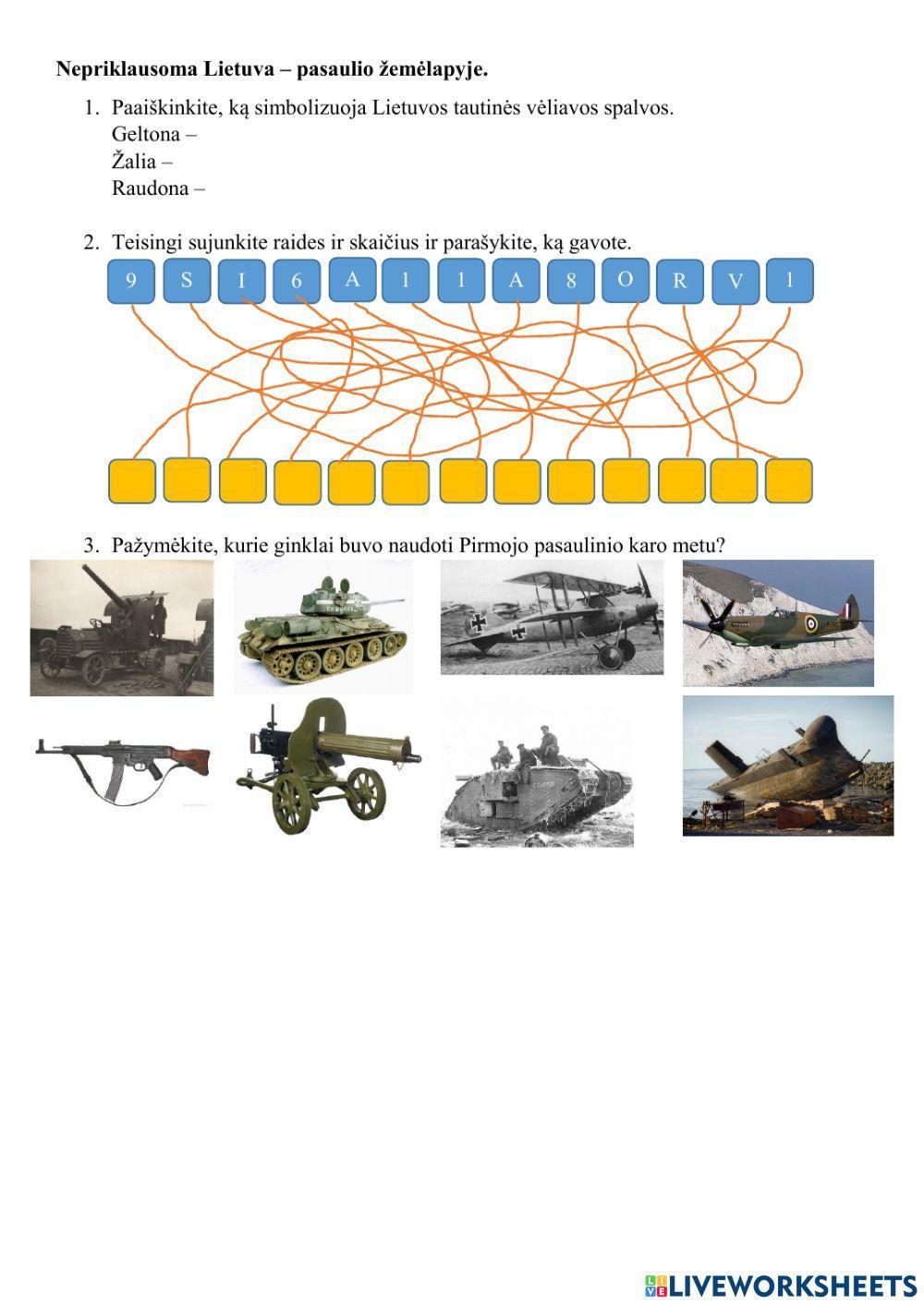 Nepriklausoma Lietuva pasaulio žemėlapyje