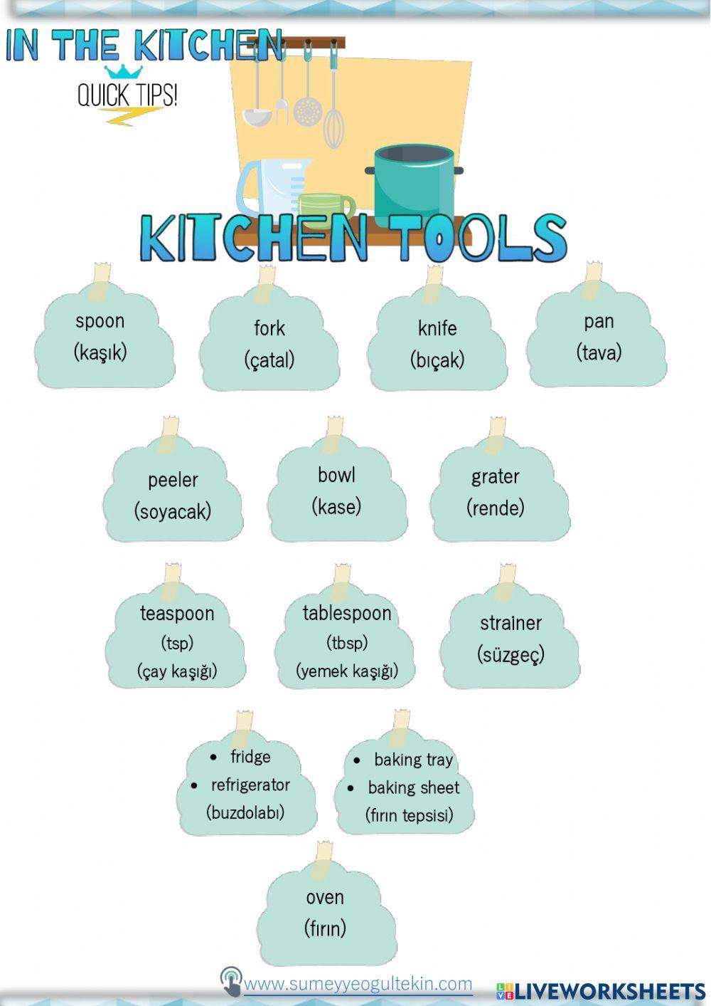8.3 in the kitchen quick tips