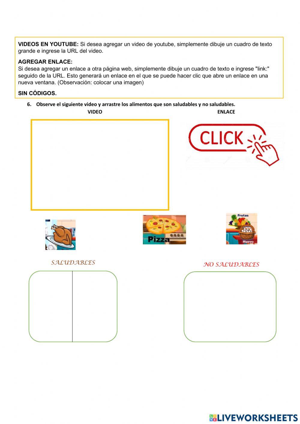 Práctica liveworksheets