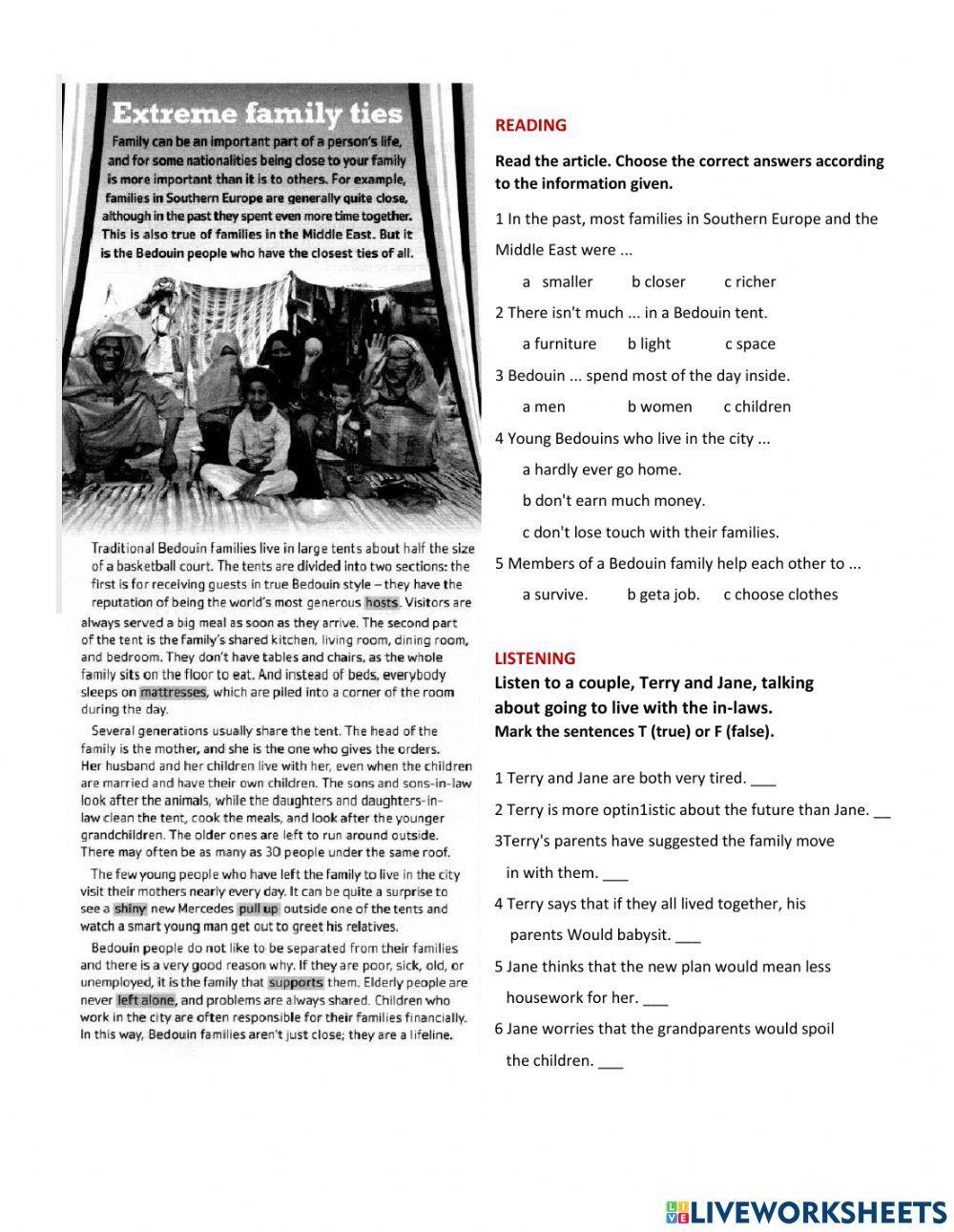 Personality adjectives