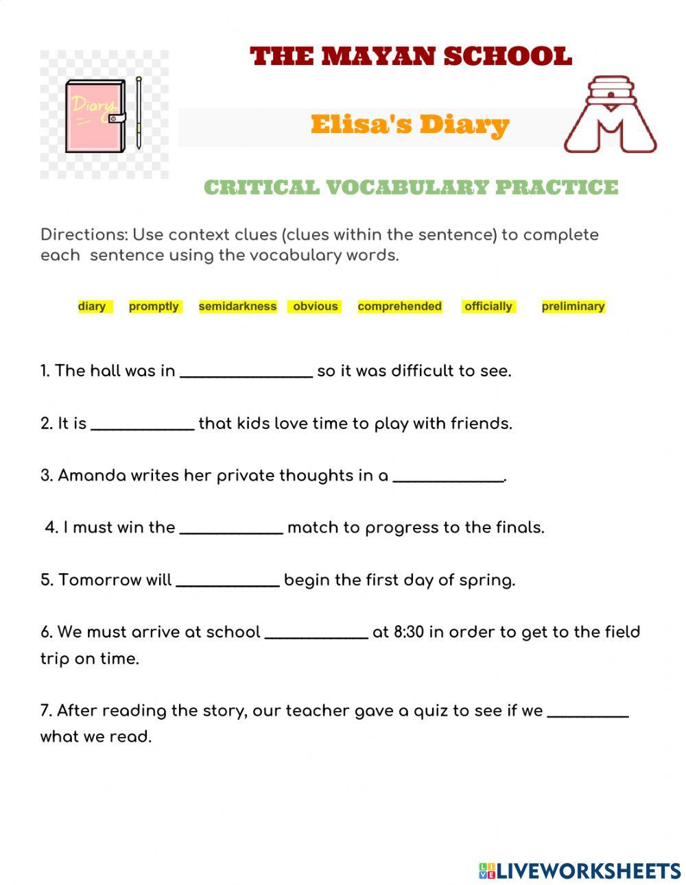 Elisas-s diary