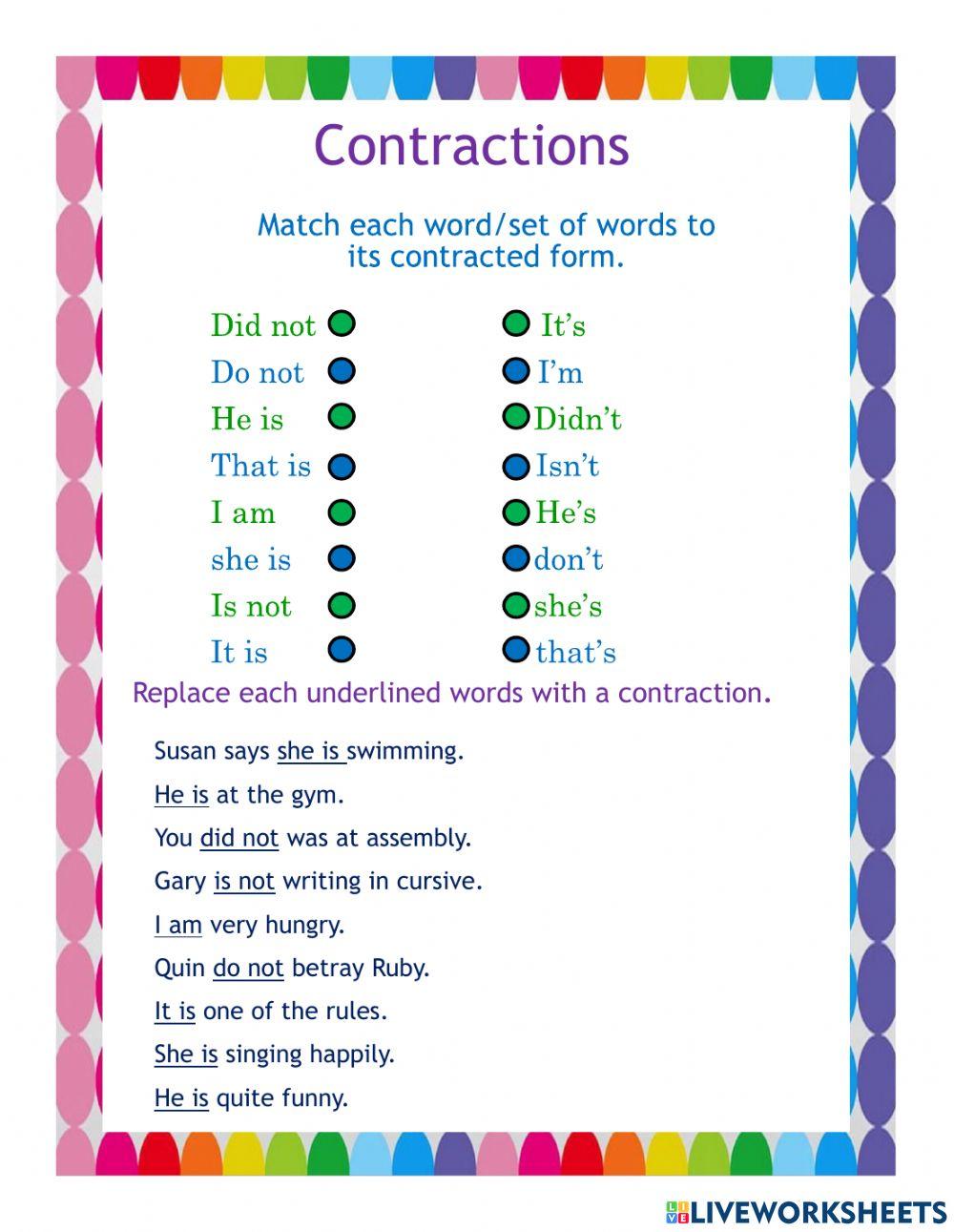 Contractions