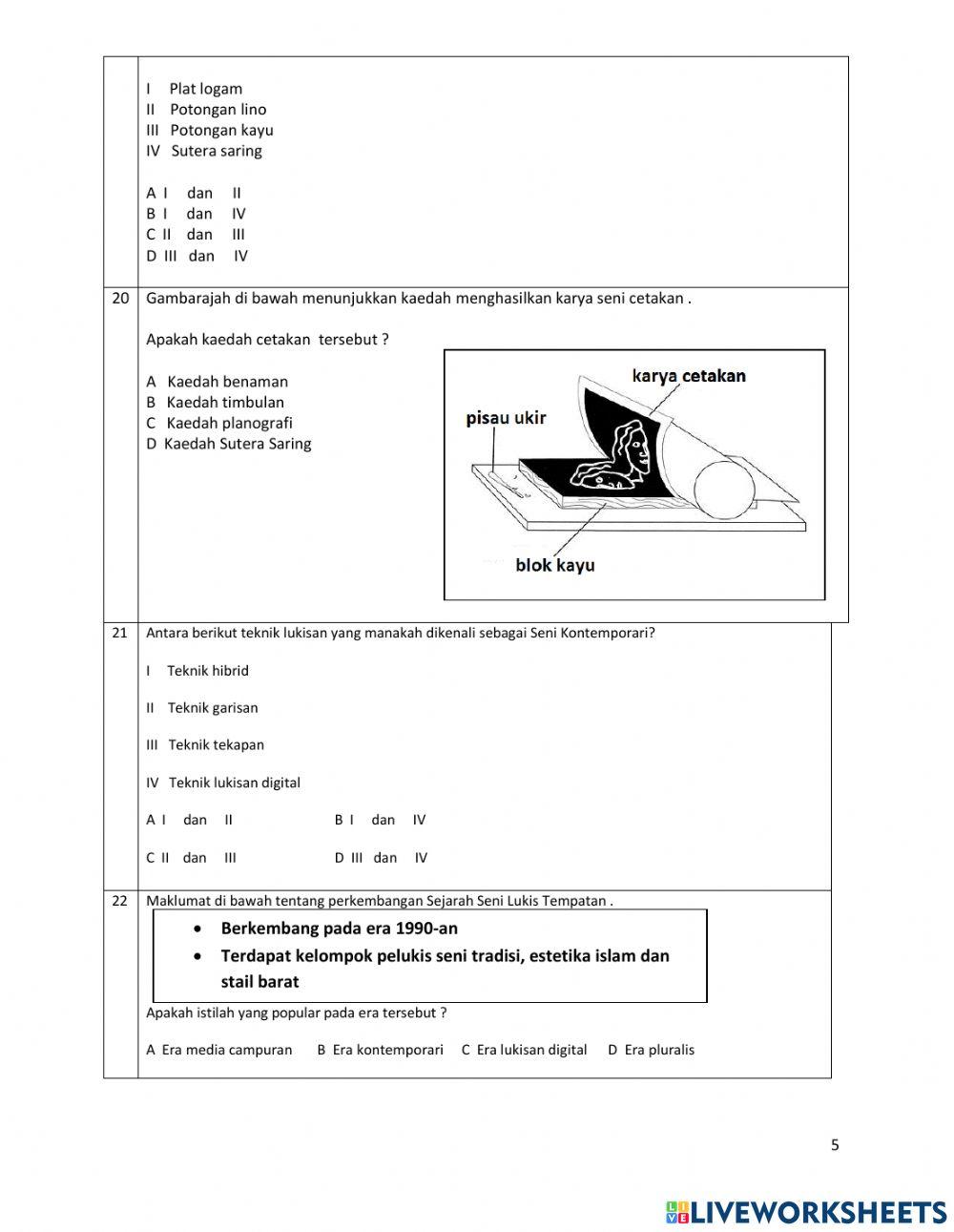 Peperiksaan  akhir tahun runner set 1