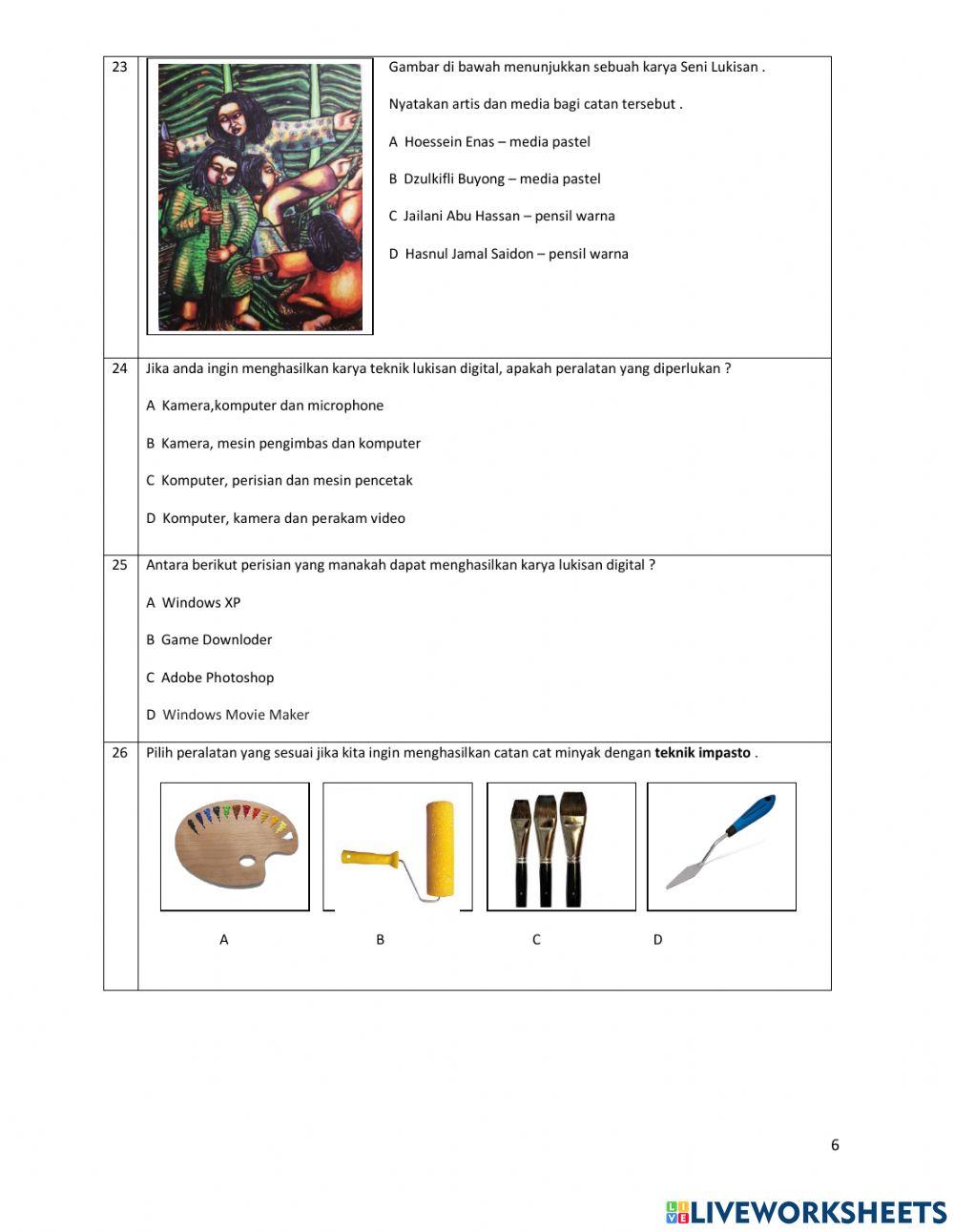 Peperiksaan  akhir tahun runner set 1