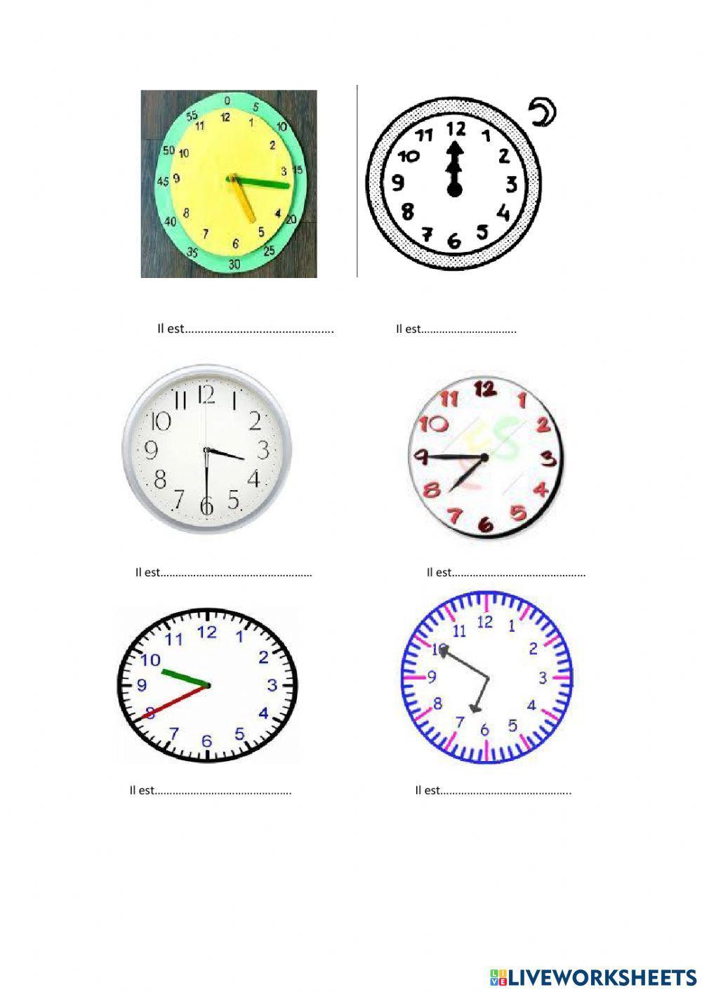 Il est quelle heure?