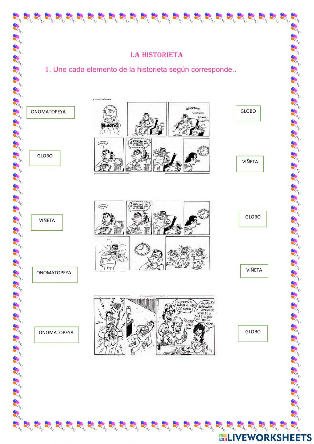 Elementos de la historieta