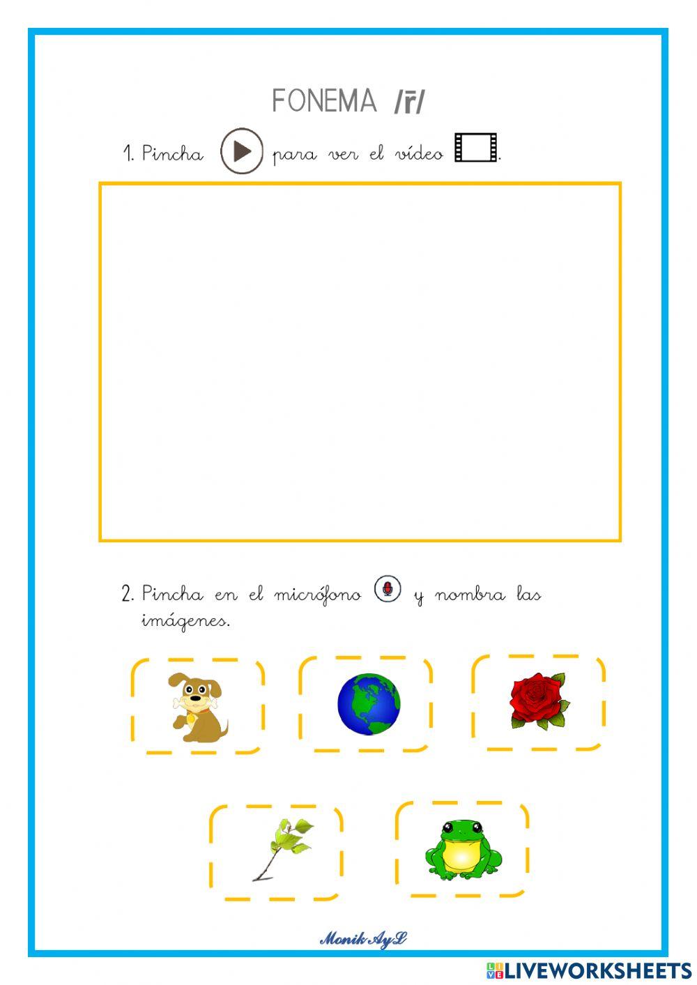 Articulación fonema  rr (Vibrante múltiple).