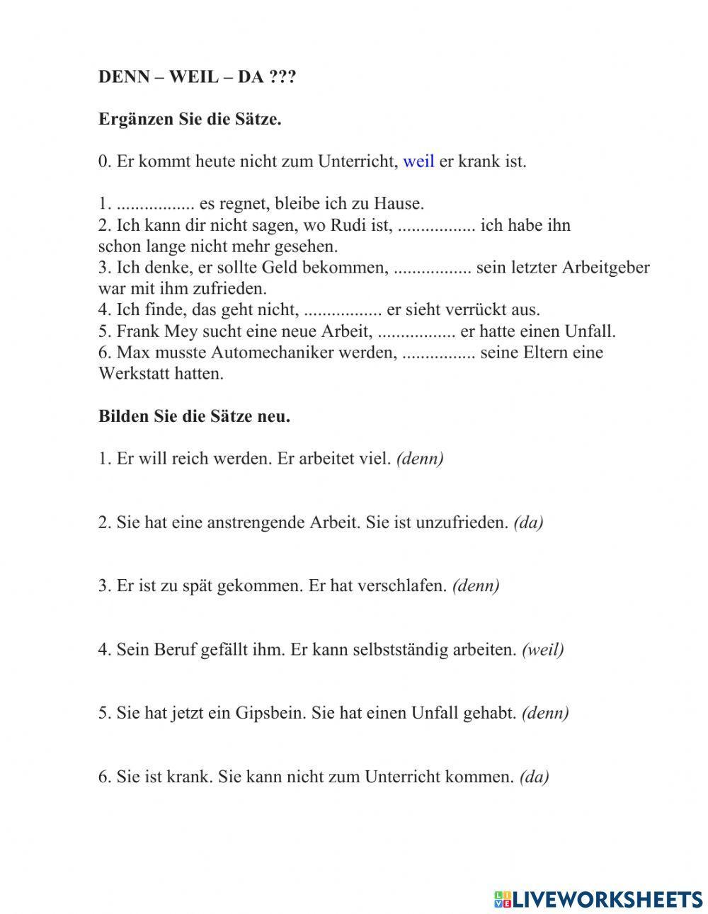 Konjunktionen.weil.da.denn
