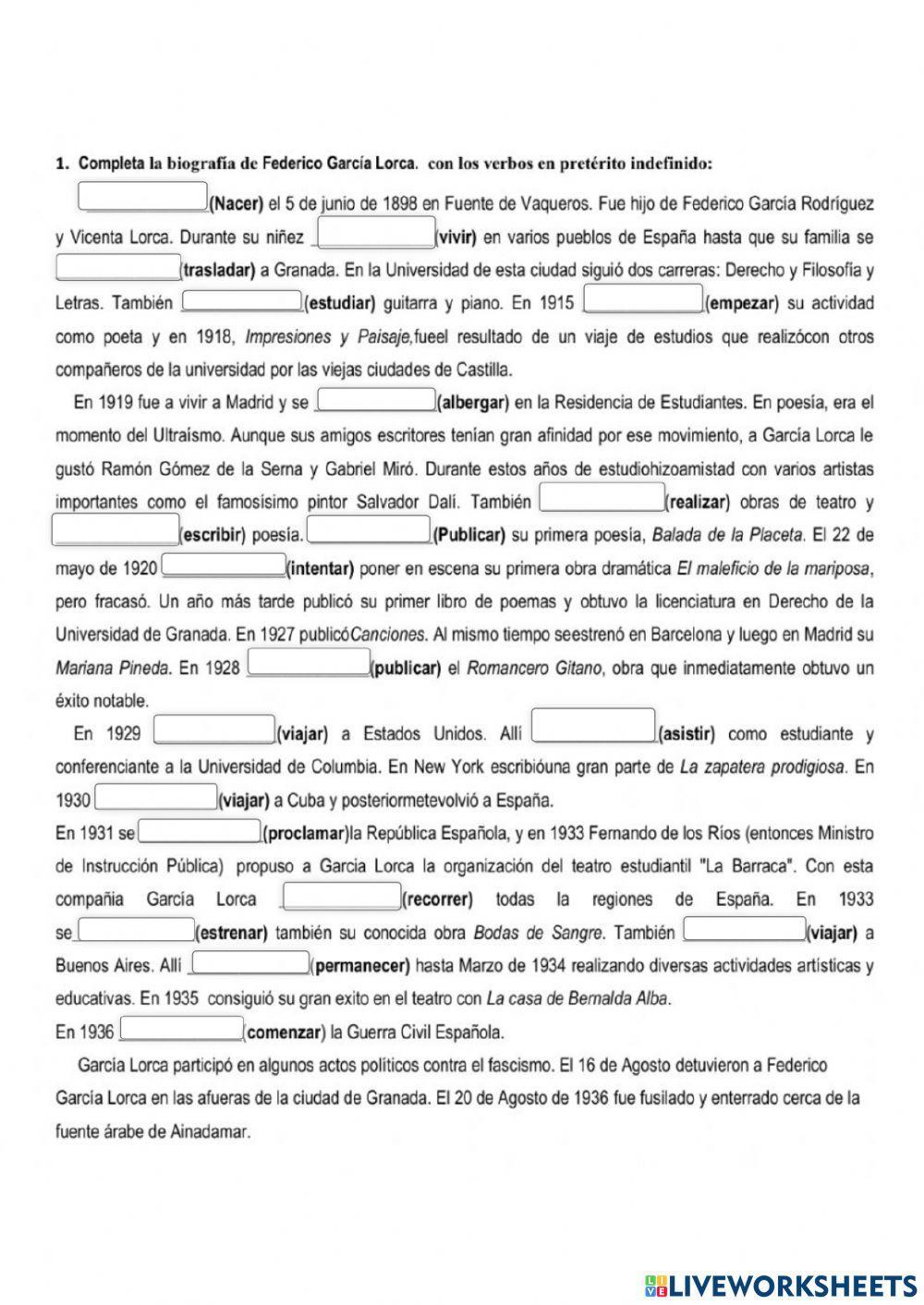 Preterito Indefinido (7-A)