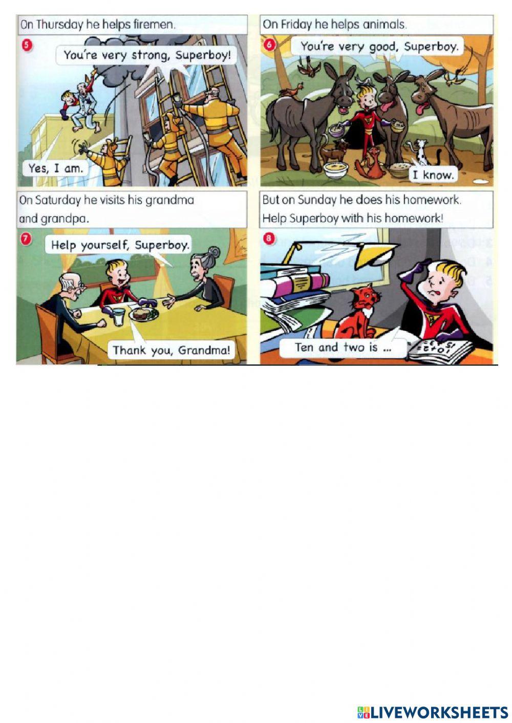 Present SImple he she it activity | Live Worksheets