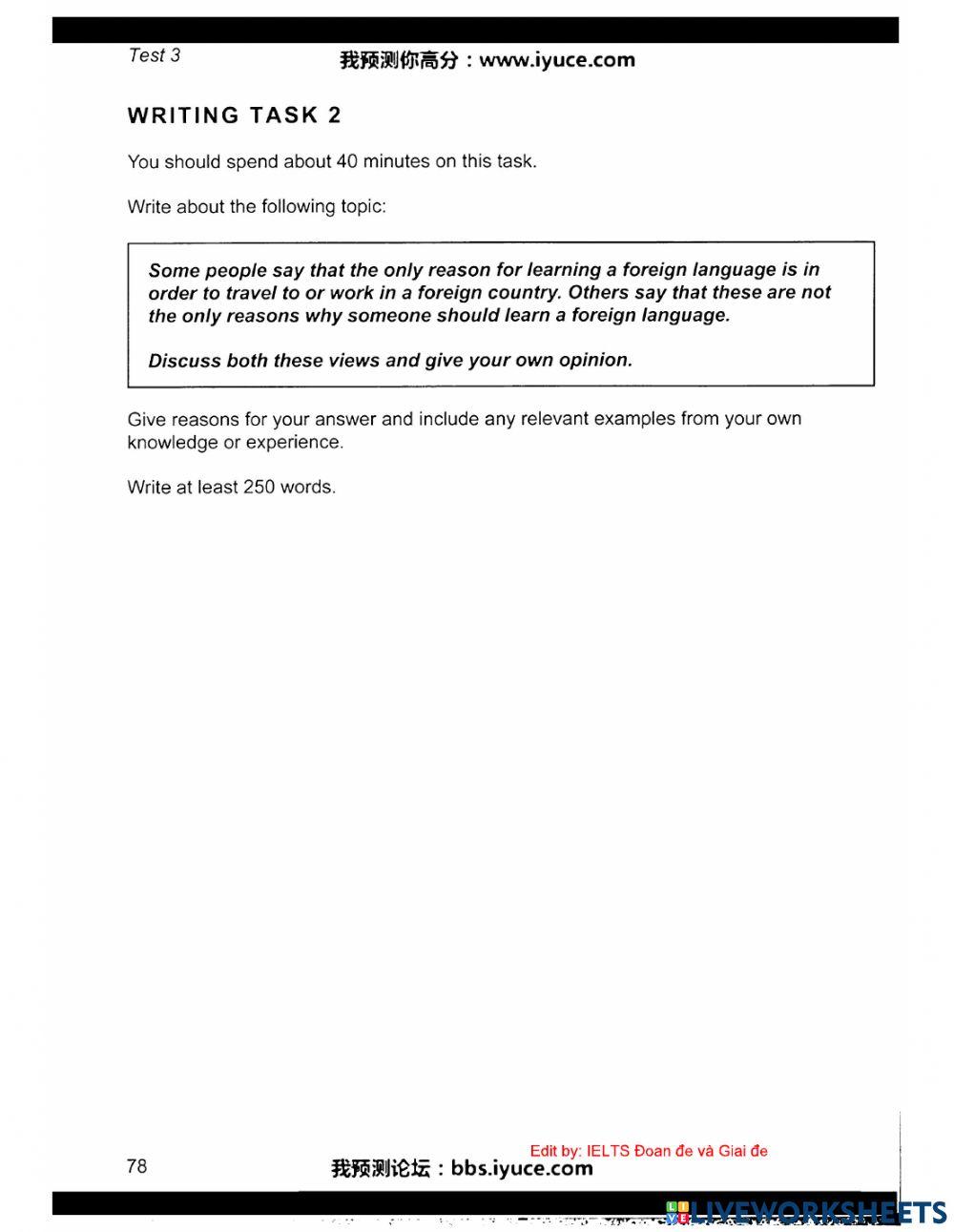 Ielts 11 - Test 3 - Writing