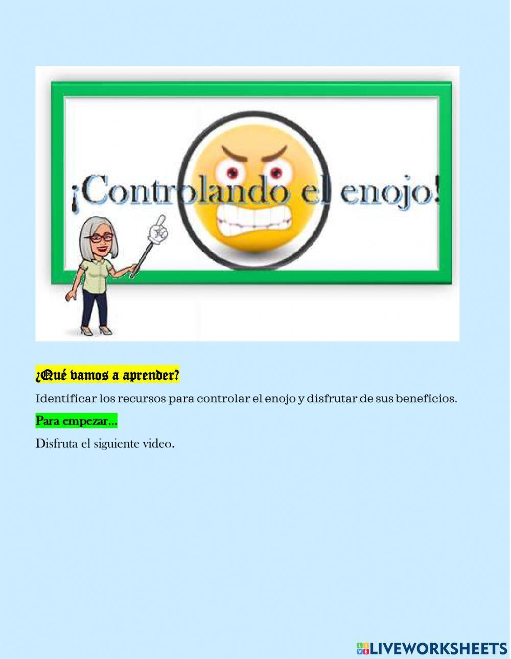 Controlando el enojo