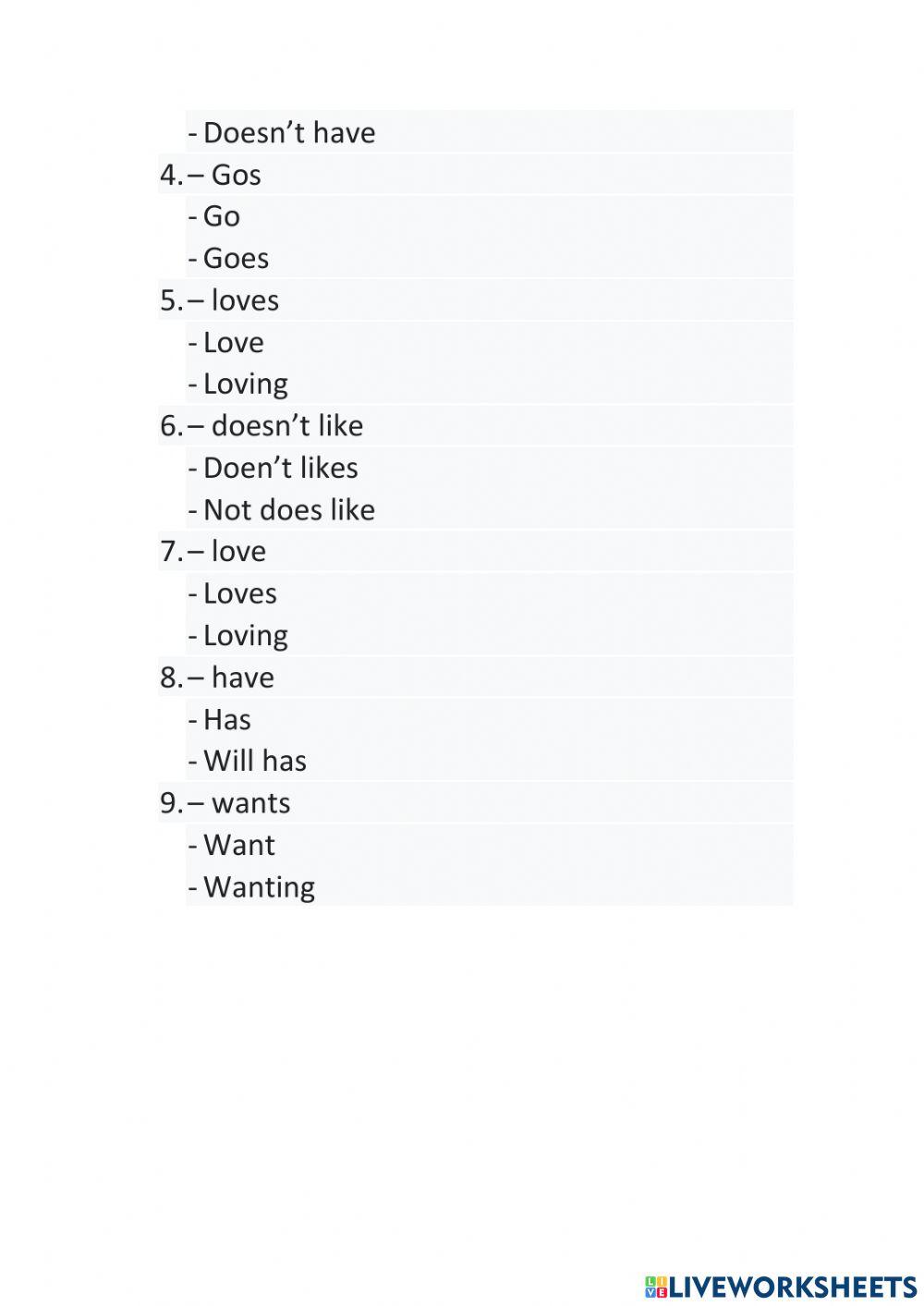 Describing sports preferences  use simple present