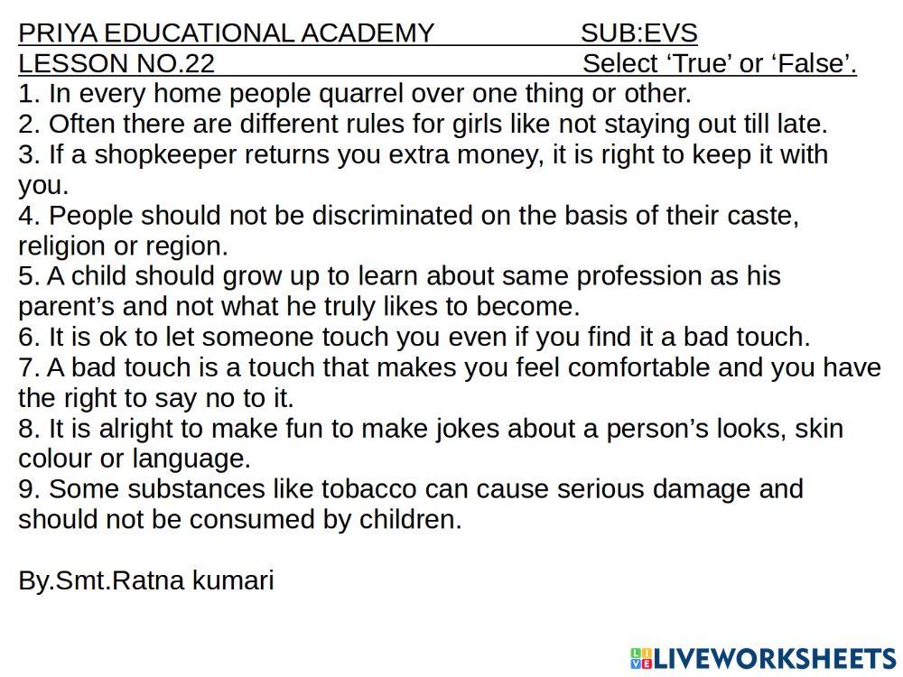 The world in my home