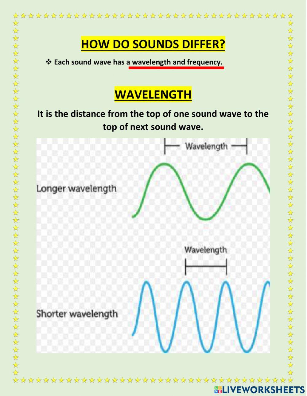 Chapter 7 lesson 2 sound part 2 worksheet live worksheets