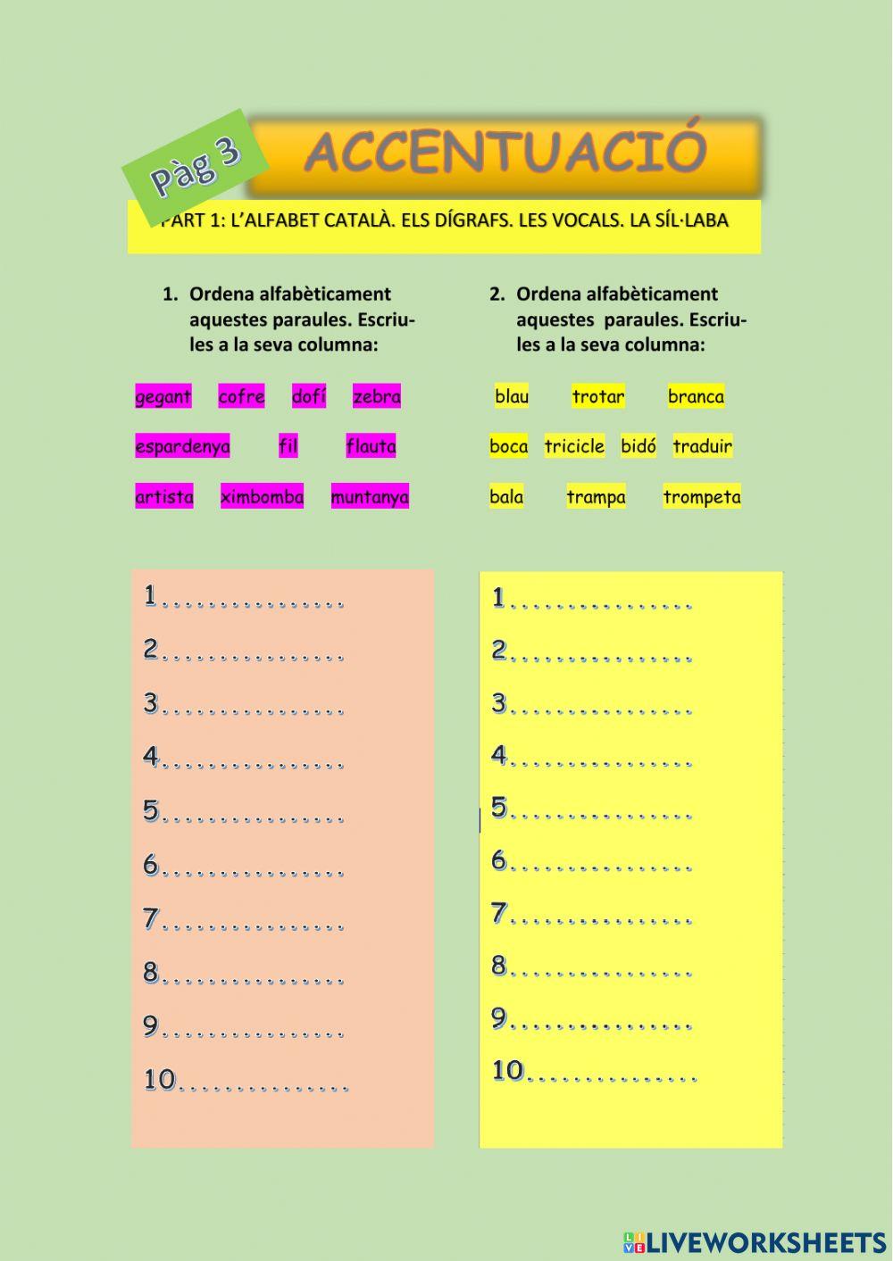 ACCENTUACIÓ Part 1. pàg 3