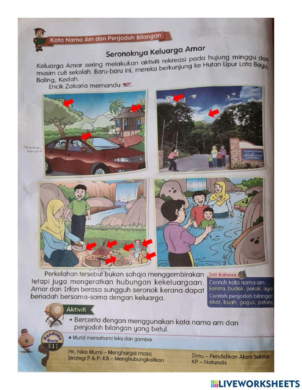 Kata nama am dan penjodoh bilangan